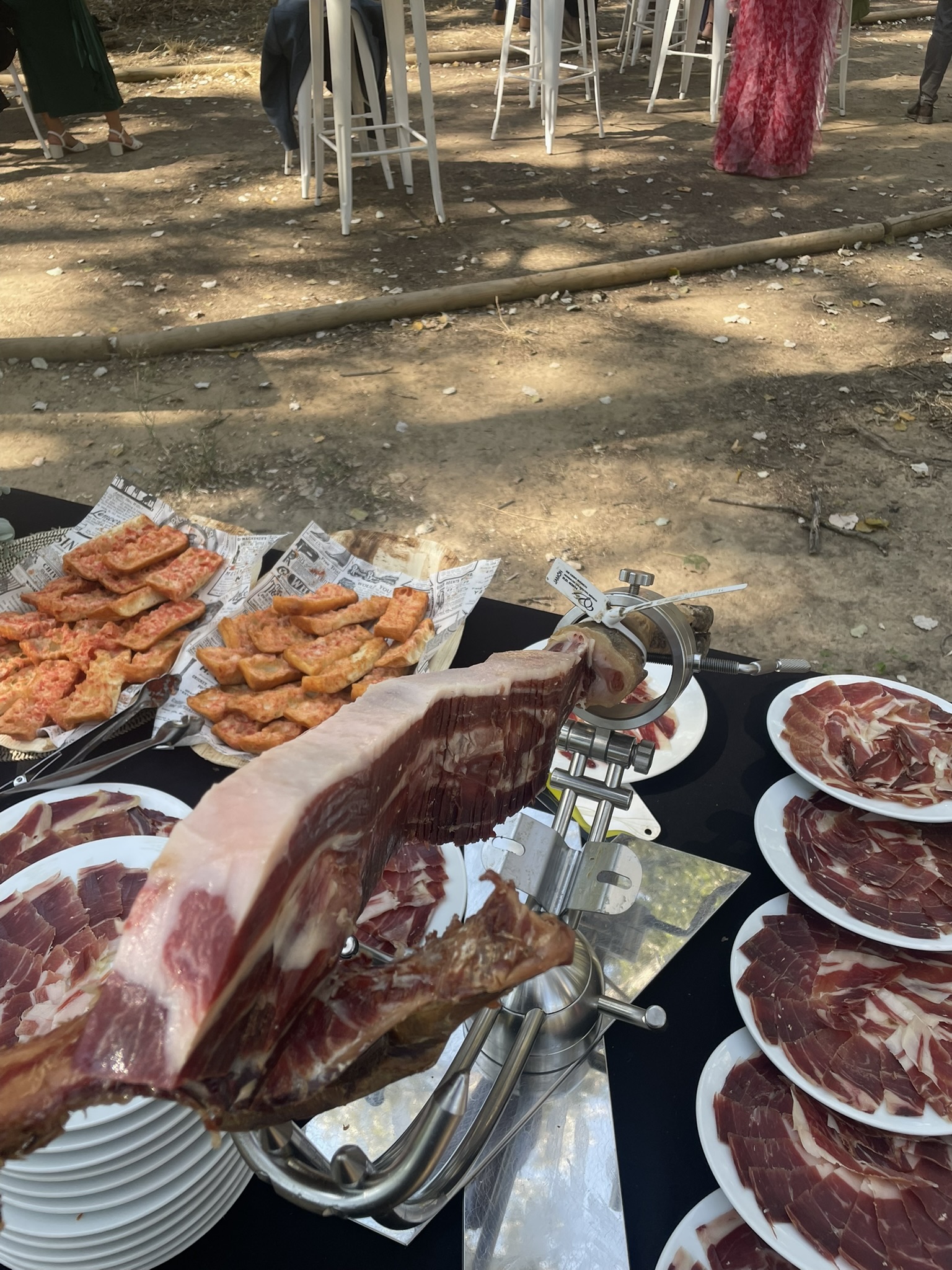 Servicio de corte de jamón y charcutería para celebración en Amposta